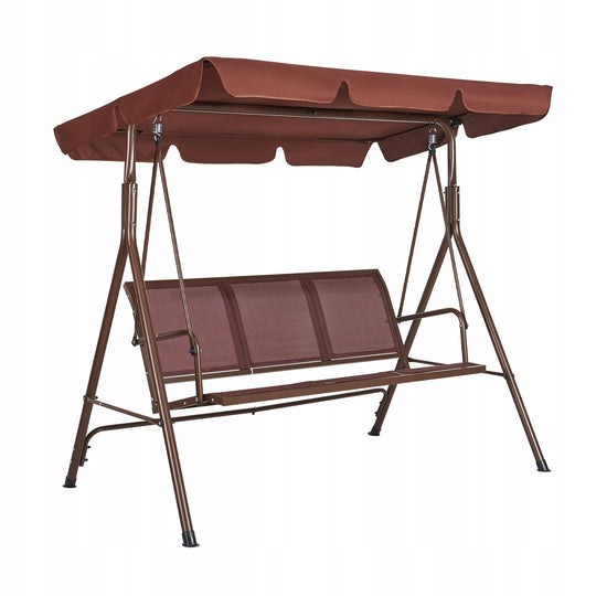 VEVOR 3-SEATER GARDEN SWING WITH ADJUSTABLE CANOPY, STURDY STEEL