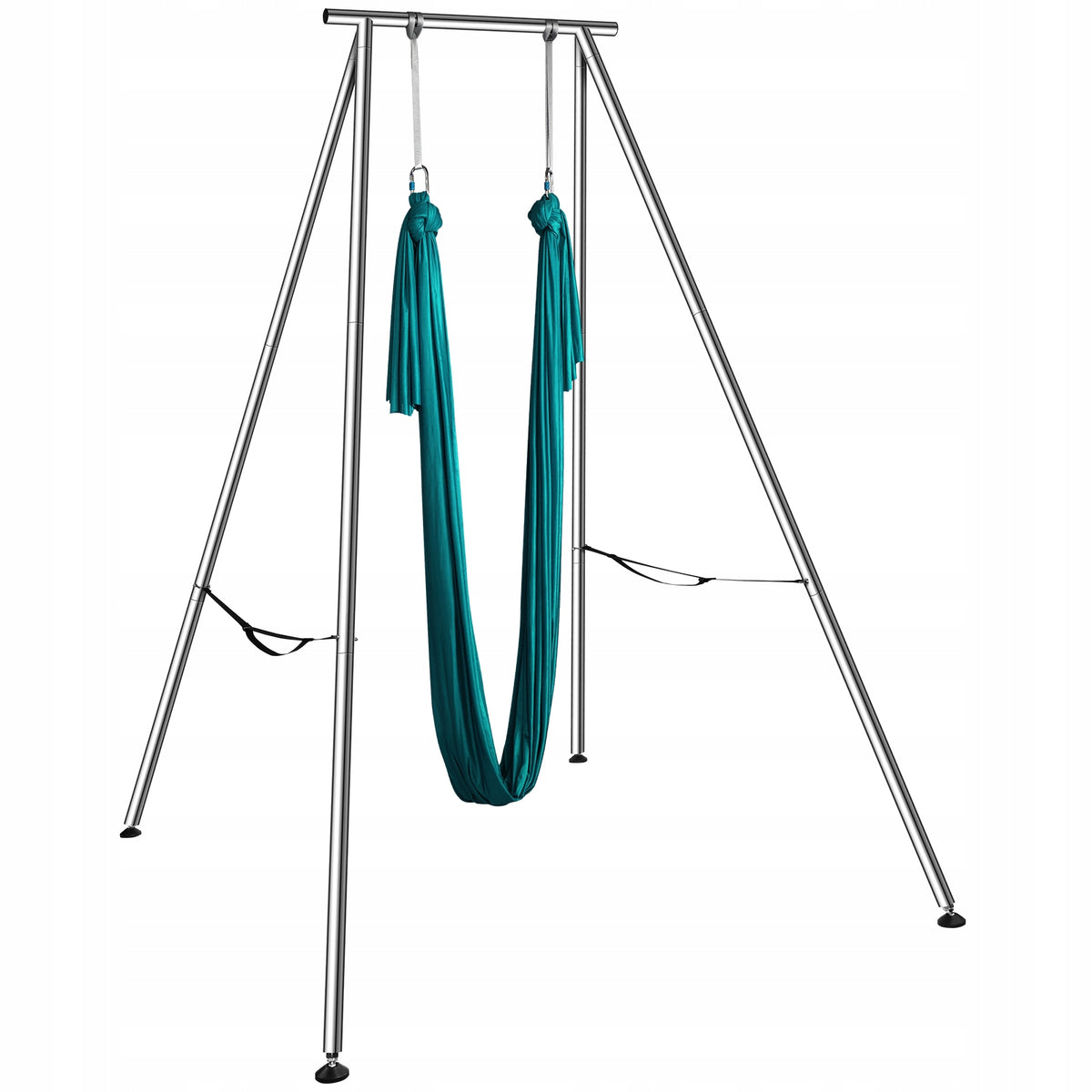 VEVOR AERIAL YOGA HAMMOCK WITH FRAME 6 X 2.6 M GREEN STRONG FRAME