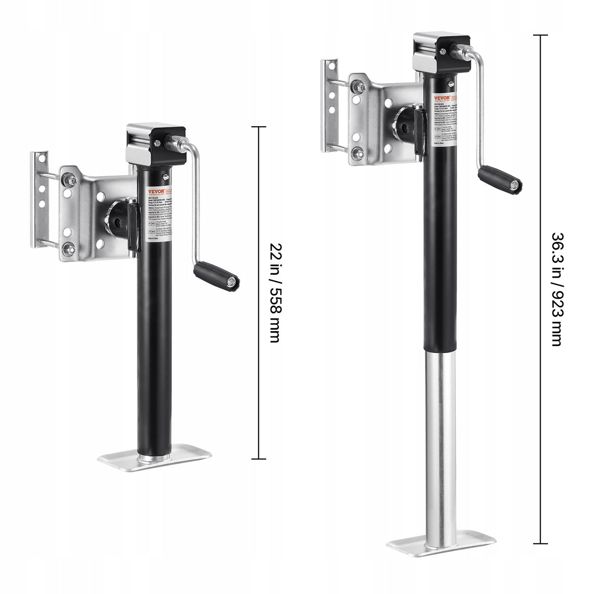 VEVOR TRAILER JACK 2267 KG CAPACITY HEAVY DUTY STEEL TRAILER SUPPORT