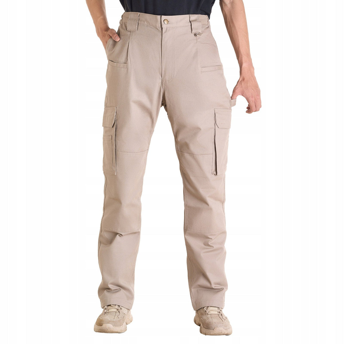 VEVOR FLAME-RETARDANT MEN'S PANTS XXL COTTON KHAKI 9 POCKETS