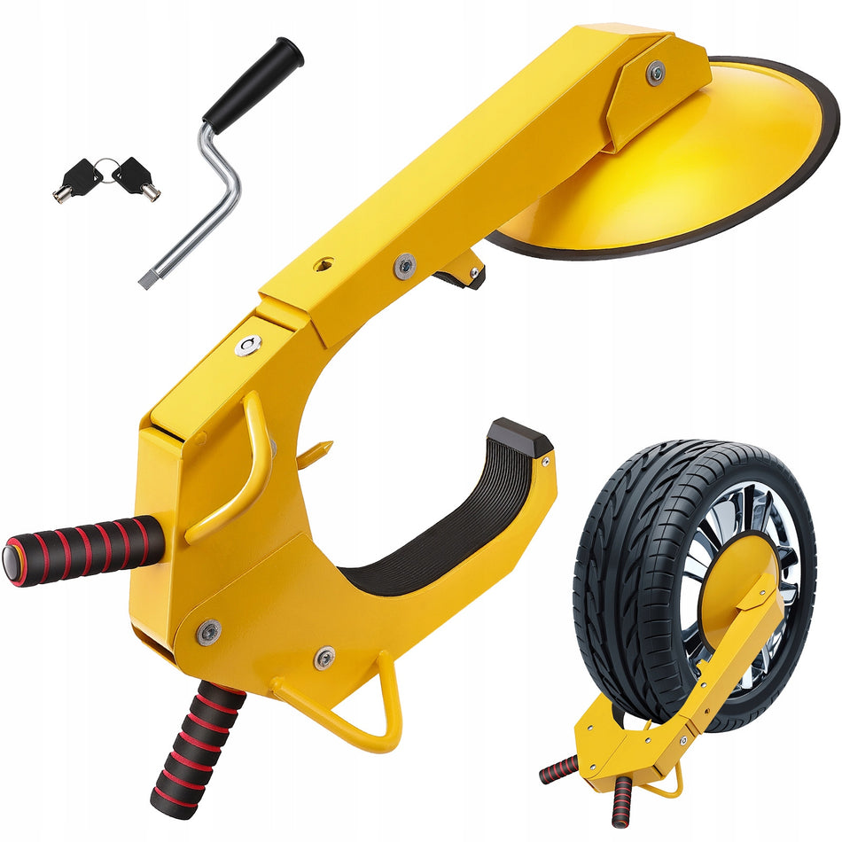 VEVOR PREMIUM STEEL ANTI-THEFT CAR WHEEL CLAMP 6.3-15 INCHES