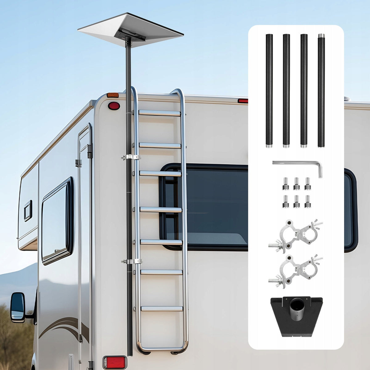 VEVOR STARLINK GEN 3 LADDER MOUNT FOR RV 2450MM SOLID STRONG