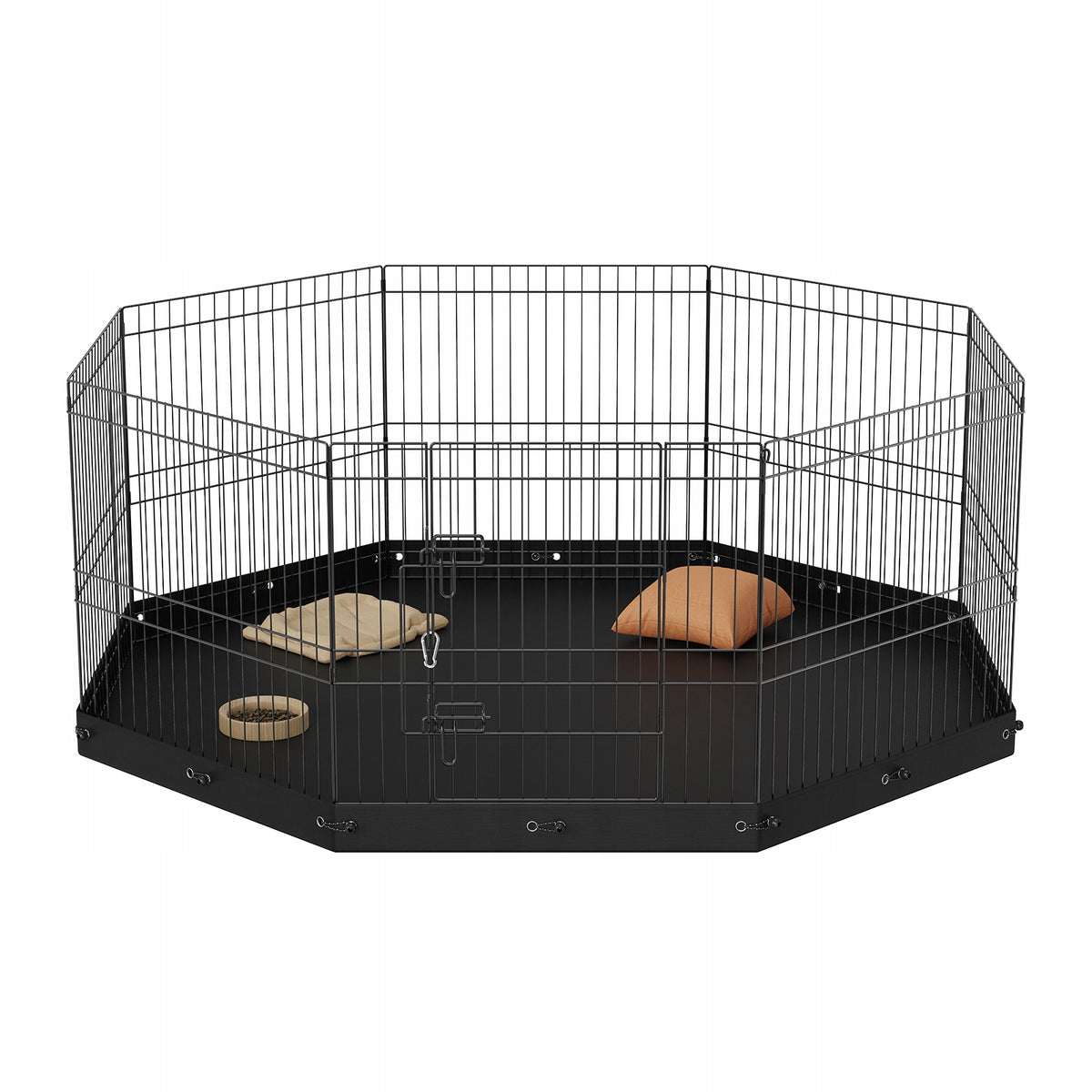 VEVOR SOLID PUPPY PLAYPEN 8-PIECE WITH MAT 160 CM HEIGHT 61 CM