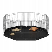 VEVOR SOLID PUPPY PLAYPEN 8-PIECE WITH MAT 160 CM HEIGHT 61 CM
