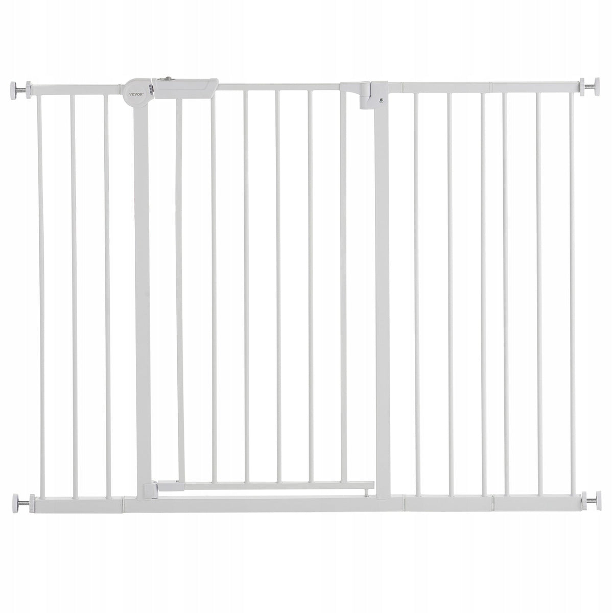 VEVOR BABY GATE STAIR GATE ADJUSTABLE 65-121.9CM HIGH 91.4CM WHITE