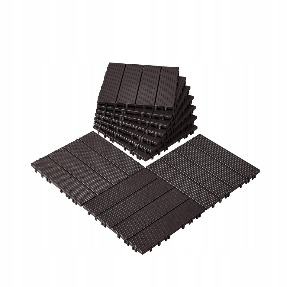 VEVOR TERRACE TILES 10 PCS 30X30 CM WATERPROOF ANTI-SLIP STRONG