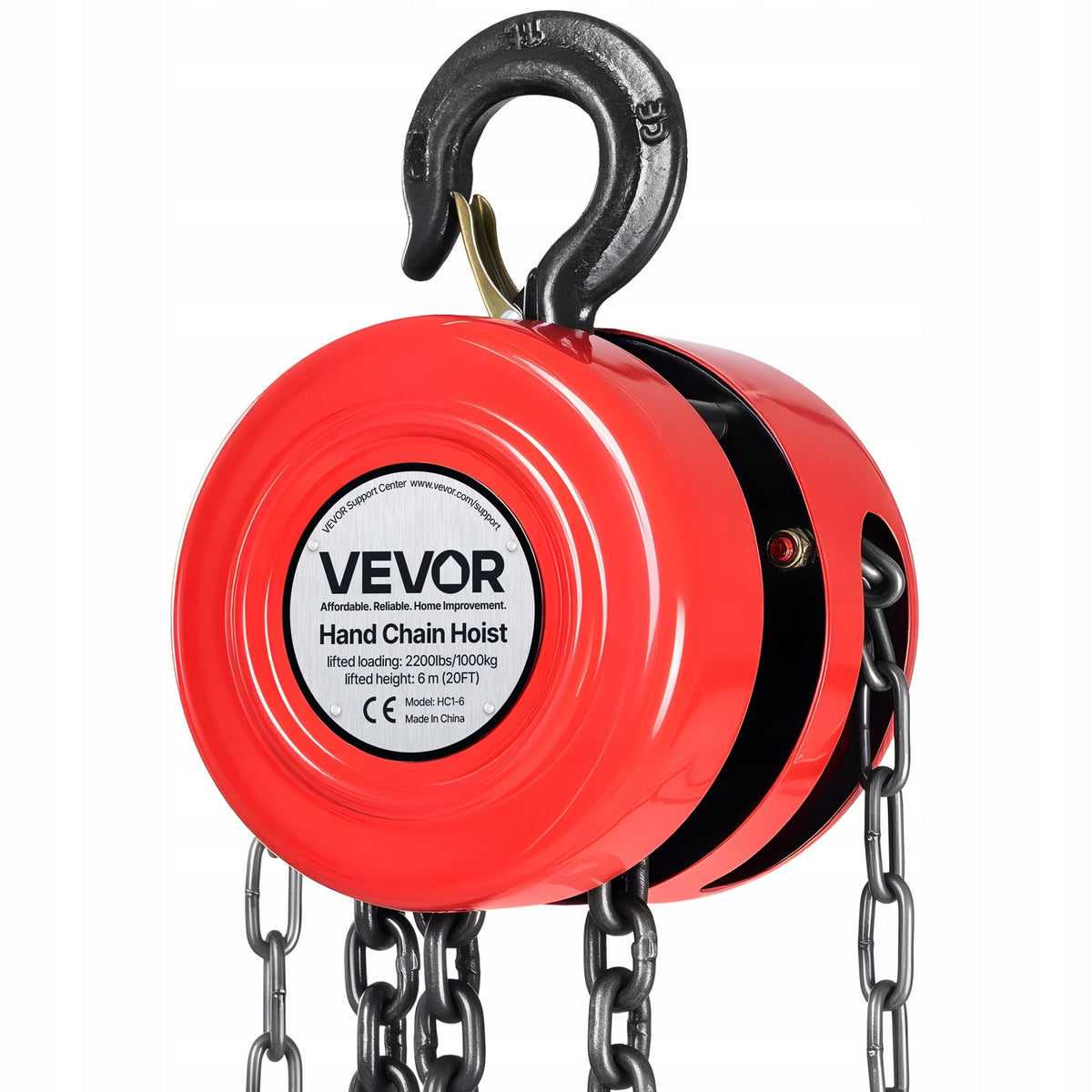 CHAIN HOIST VEVOR 1T MANUAL 6M DURABLE SOLID TOP QUALITY