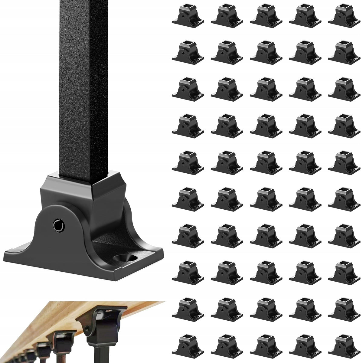 VEVOR angled shoes for 1/2-inch balusters, 50 pcs