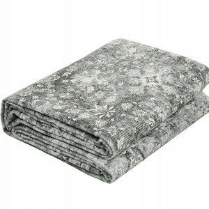 VEVOR CARPET 2439X3048 MM SHORT PILE WASHABLE NON-SLIP GREY
