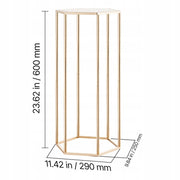 VEVOR Wedding Flower Stand 10pcs 290x250x600mm Gold Solid Set