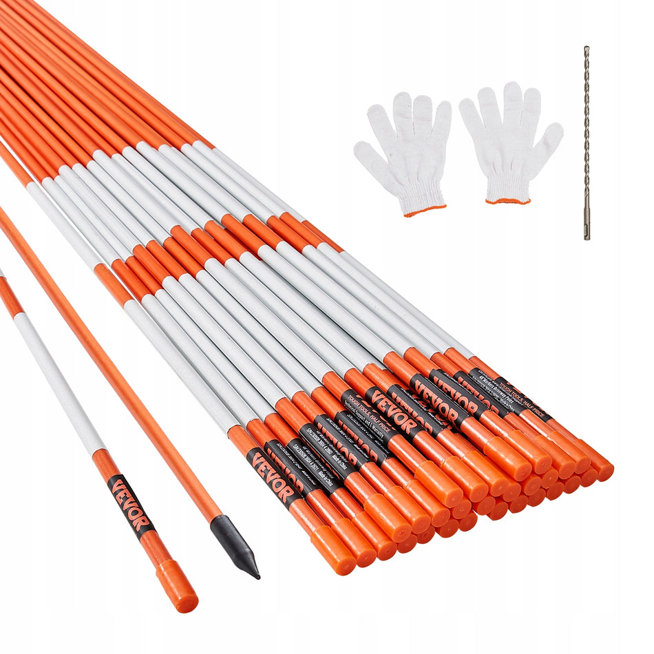 VEVOR Driveway Markers 30 PCS 48 INCH 0.4 INCH DIAMETER PREMIUM SET