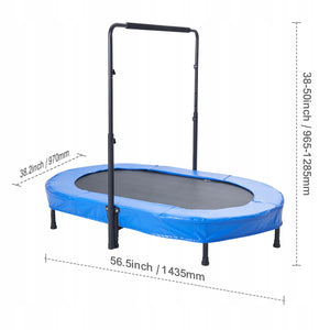 VEVOR KIDS FOLDABLE MINI TRAMPOLINE BLUE FOR HOME AND GARDEN 100KG
