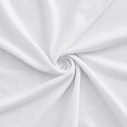 VEVOR CHAIR COVERS 30 PCS WHITE ELASTIC WASHABLE FLAT FRONT