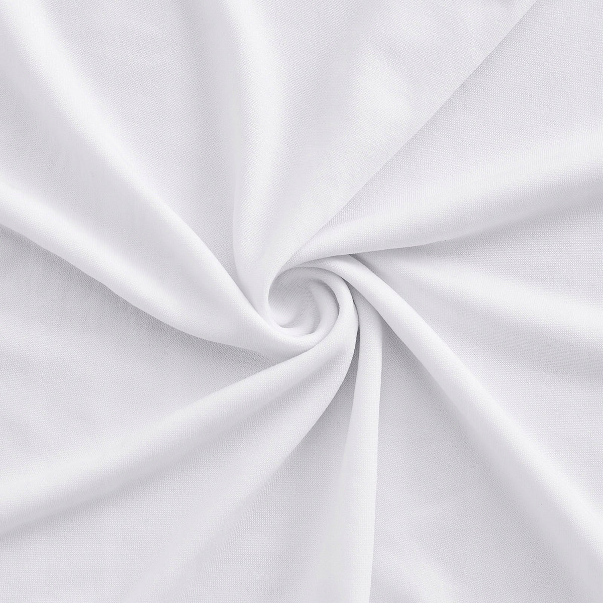 VEVOR CHAIR COVERS 30 PCS WHITE ELASTIC WASHABLE FLAT FRONT