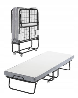 VEVOR FOLDING GUEST BED WITH 10 CM FOAM MATTRESS 810X1900 MM