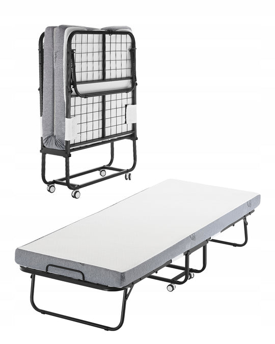 VEVOR FOLDING GUEST BED WITH 10 CM FOAM MATTRESS 810X1900 MM