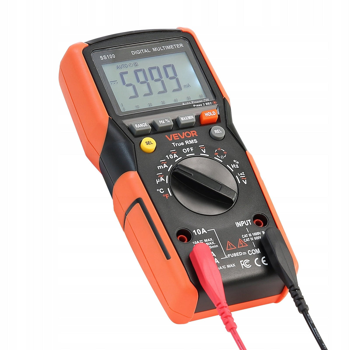 VEVOR DIGITAL TRMS 6000 AC DC CLAMP METER