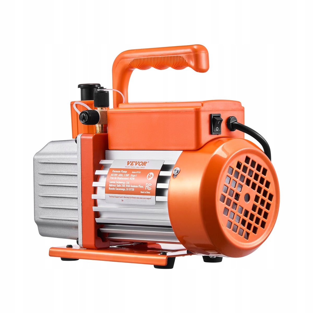 VEVOR SINGLE STAGE VACUUM PUMP 4 CFM 150W BEST FOR HVAC R134A