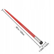 VEVOR HAY BALE SPEAR 49 INCH HEAVY DUTY 4500 LBS SPRING STEEL RED