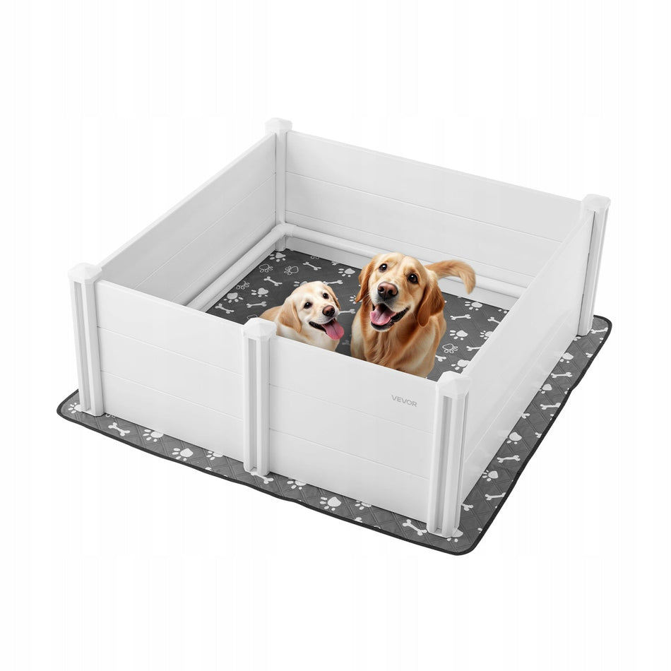 VEVOR PUPPY PLAYPEN 122X122X46 CM PLASTIC LARGE DOG PEN