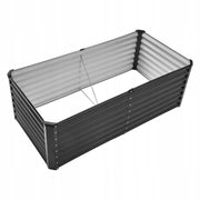 VEVOR 180X90X60 CM METAL RAISED GARDEN BED GALVANIZED SOLID PLANTER