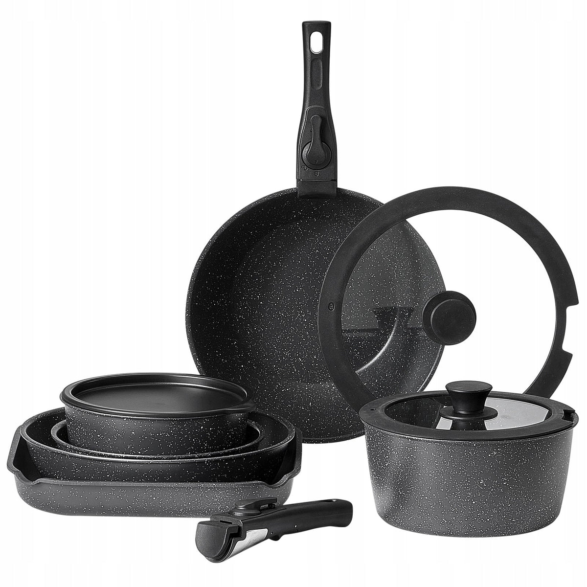 VEVOR 17-piece Induction Cookware Set Granite