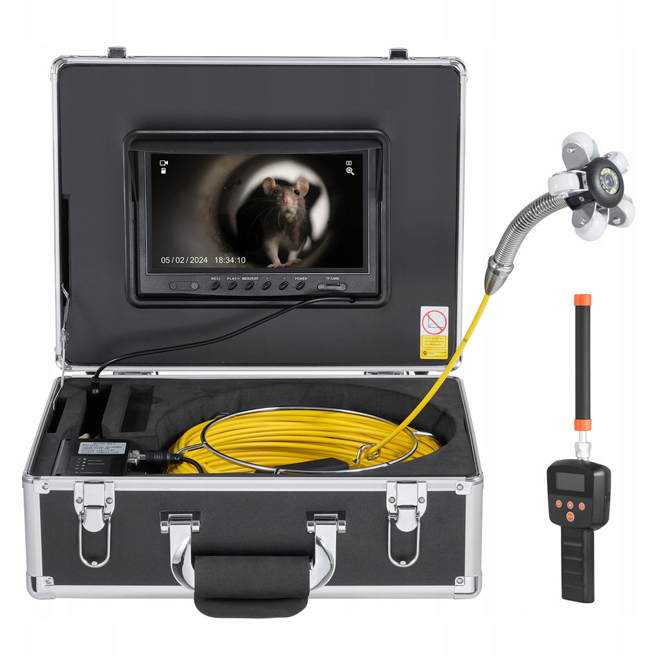 PROFESSIONAL SEWER CAMERA VEVOR 30M 512HZ 9 INCH HD 1080P