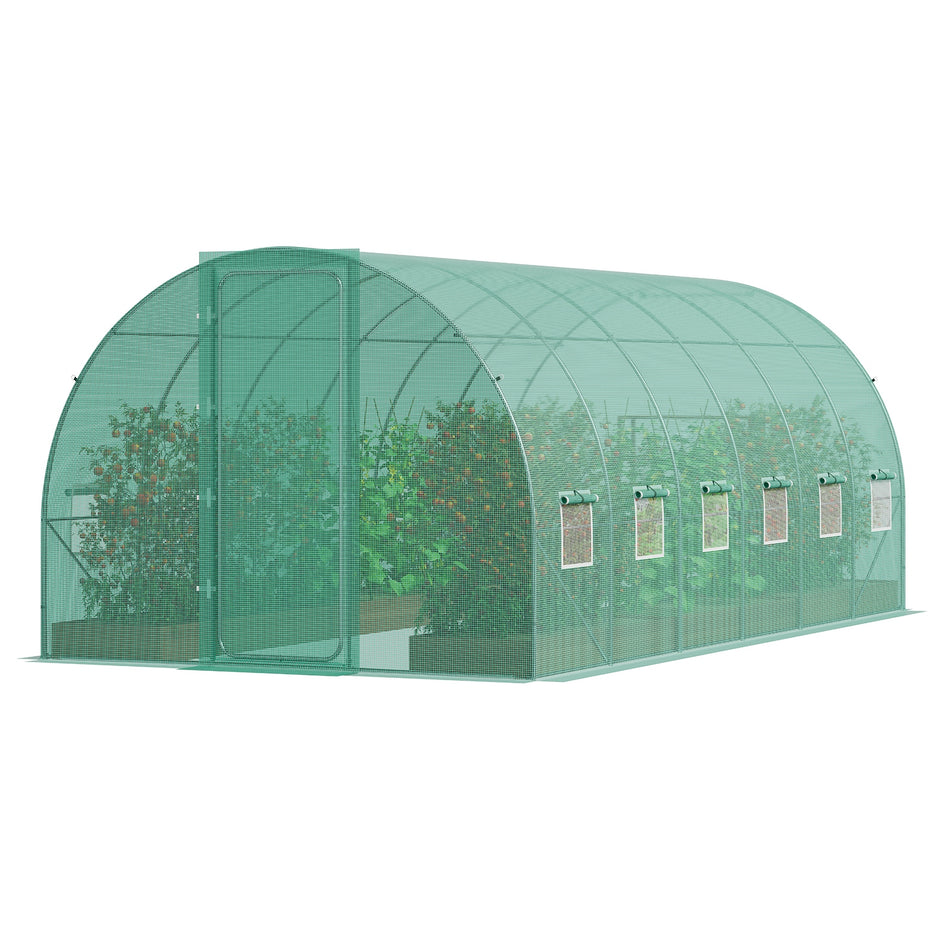 PROFESSIONAL TUNNEL GREENHOUSE VEVOR 6.8X2.3X2.3M GALVANIZED FRAME PE