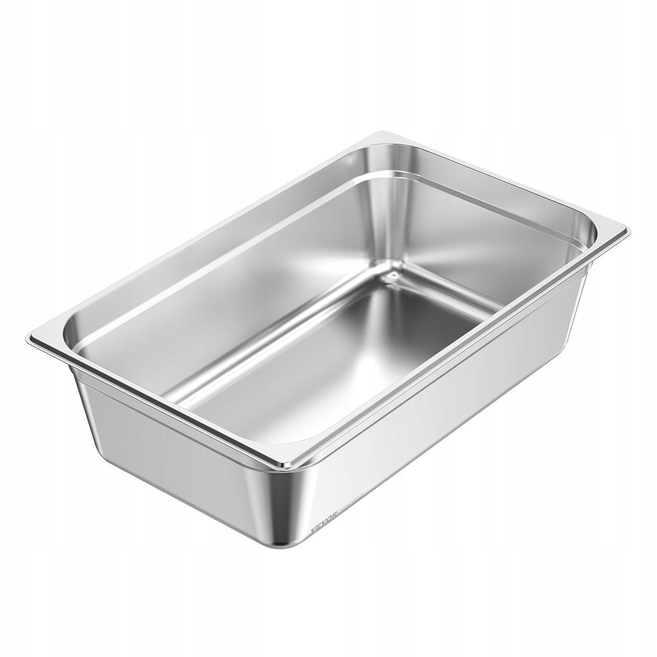 VEVOR GASTRONORM CONTAINER STAINLESS STEEL 20.5L FULL SIZE DURABLE