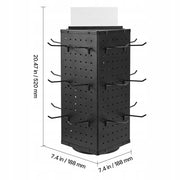 VEVOR ROTARY PEGBOARD DISPLAY STAND 24 HOOKS STRONG