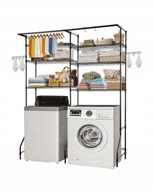 VEVOR 6-TIER ADJUSTABLE WASHER AND DRYER RACK CLOTHING RACK