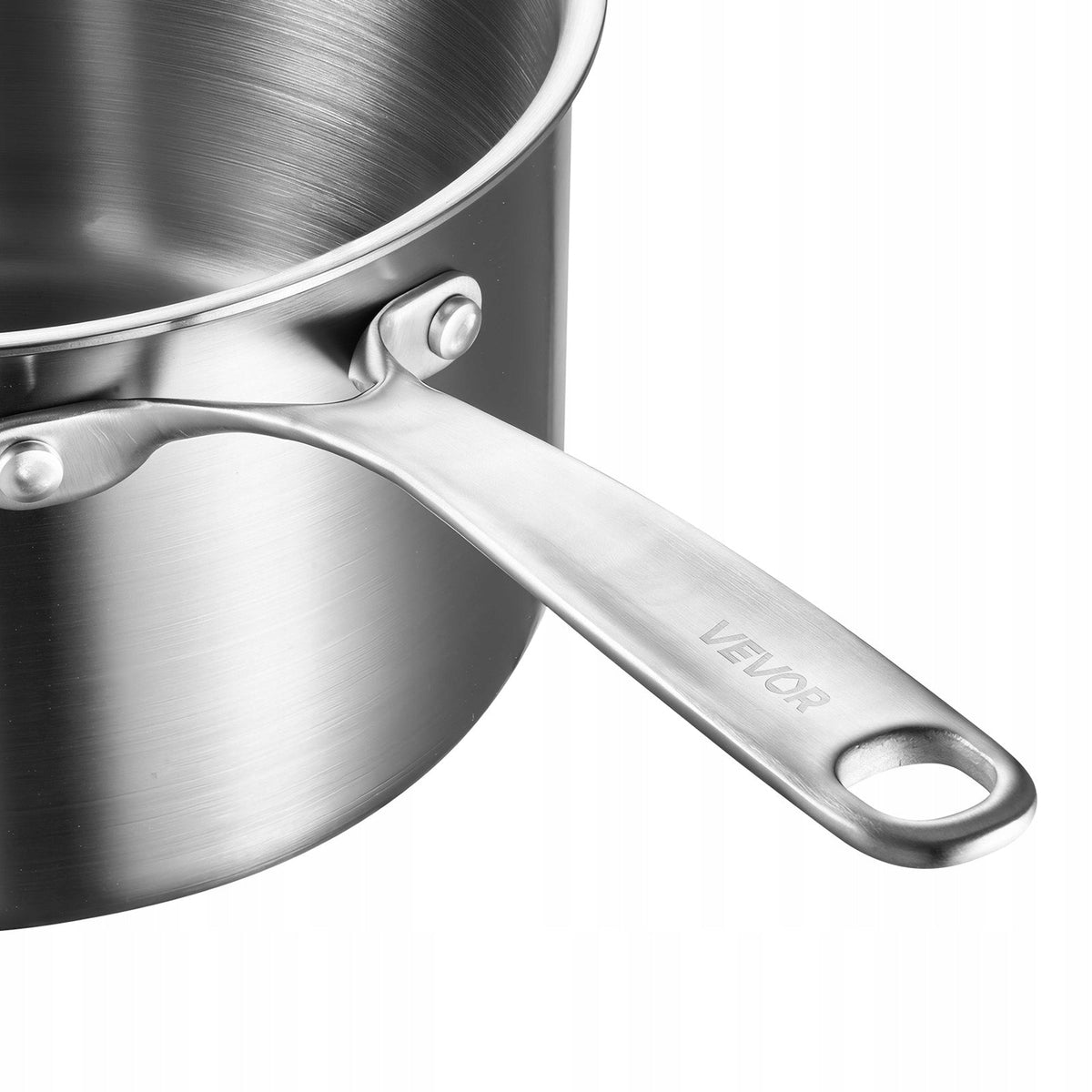 VEVOR 3.79 L SAUCEPAN WITH GLASS LID SOUP POT STRONG STEEL