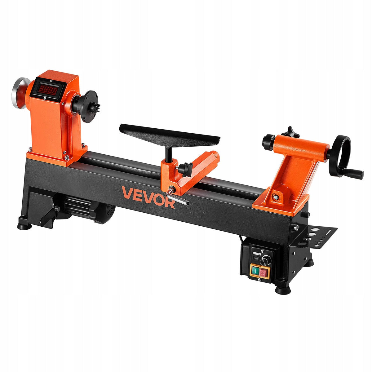 VEVOR WOOD LATHE 1 HP 750W VARIABLE SPEED 0-3800 RPM CAST IRON