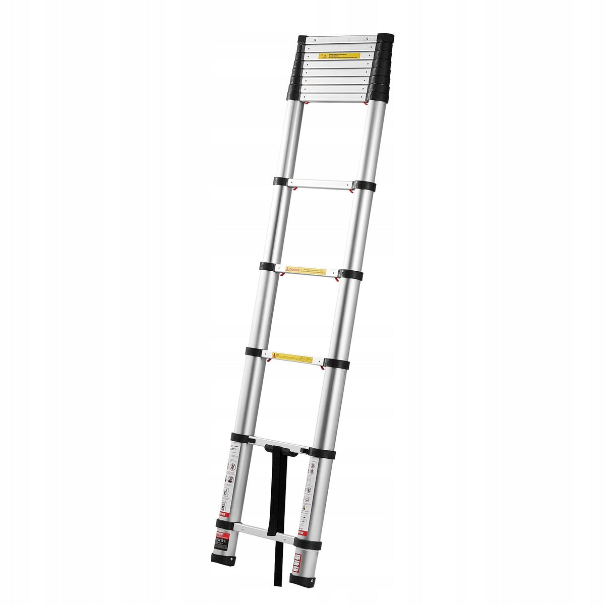 VEVOR 3740 MM TELESCOPIC LADDER, FOLDABLE ALUMINIUM, STRONG, 150 KG