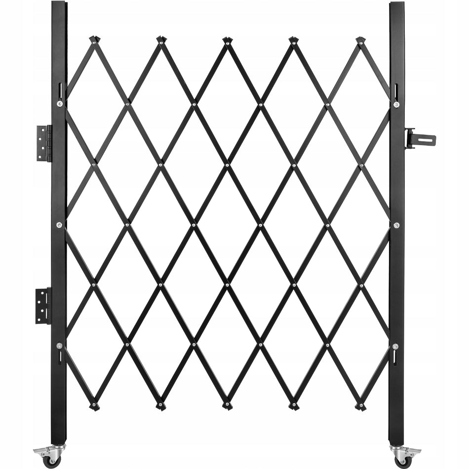 VEVOR SAFETY GATE 108X132 CM FOLDABLE STRONG STEEL WITH LOCK
