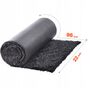 VEVOR RUBBER MULCH 2.44X0.56M GARDEN PATH MAT DURABLE BLACK