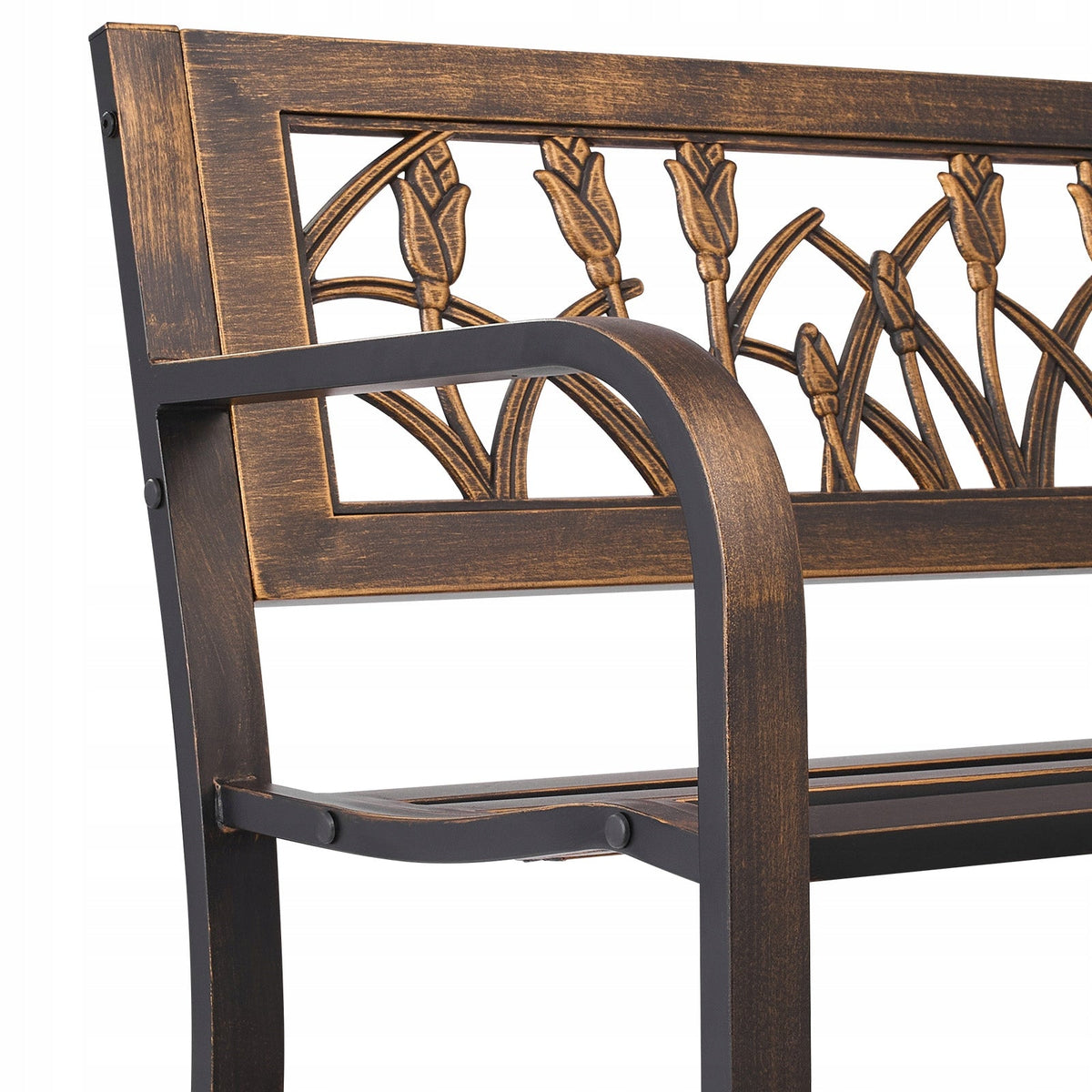 GARDEN BENCH VEVOR 127 CM LOAD CAPACITY 250 KG SOLID STRONG ANTIQUE BRONZE