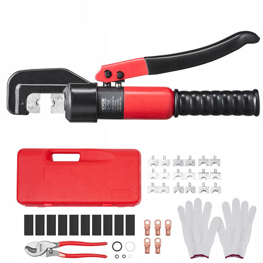 VEVOR HYDRAULIC CRIMPING PLIERS 4-70MM2 9 DIES STRONG ERGONOMIC