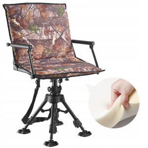 VEVOR FOLDING CAMPING FISHING CHAIR WITH ARMRESTS 360 ROTATING