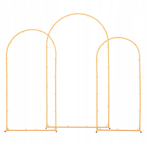 VEVOR WEDDING ARCH SET 3PCS 2 2 2 1 8M GOLD STABLE ARCH STAND