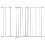 VEVOR BABY GATE STAIR GATE ADJUSTABLE 65-121.9CM HIGH 91.4CM WHITE