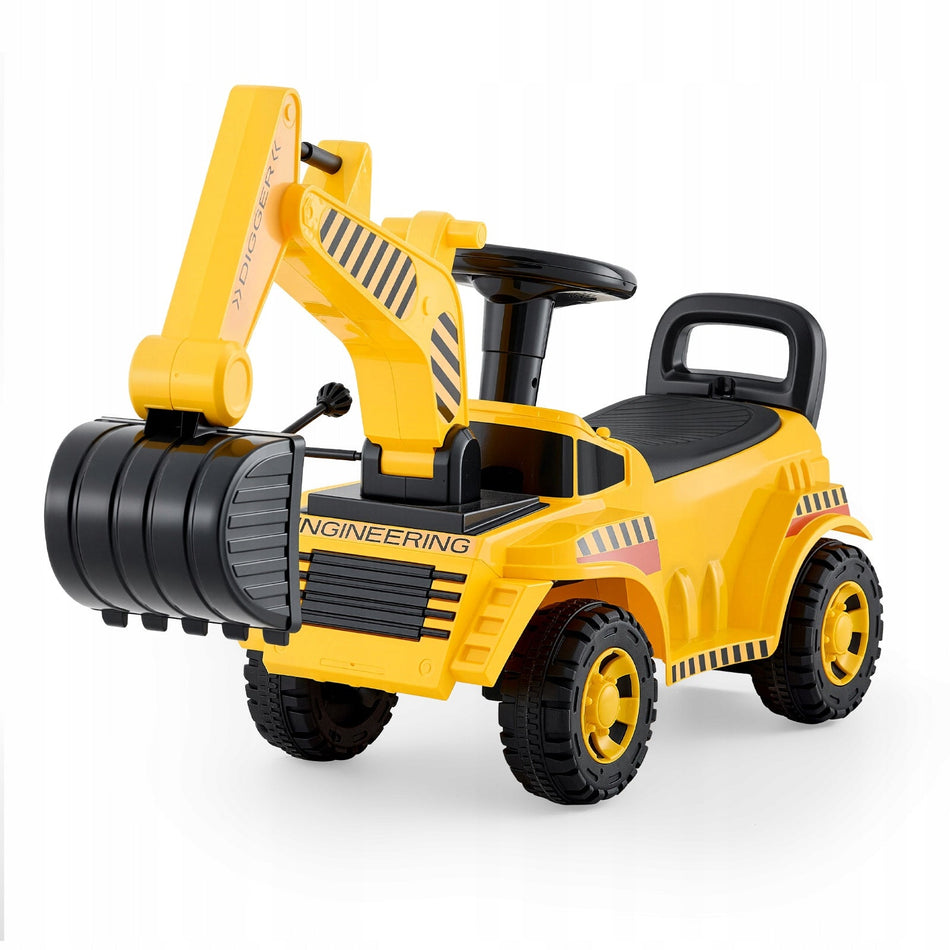 VEVOR RIDE-ON EXCAVATOR FOR TODDLERS 19-36 MONTHS STRONG 25 KG HELMET