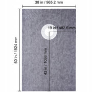 VEVOR 38X60 CM PREMIUM SHOWER THRESHOLD SET WATERPROOF MEMBRANE
