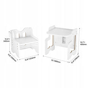 VEVOR MONTESSORI PREMIUM TABLE AND CHAIR SET WITH ADJUSTABLE BOARD