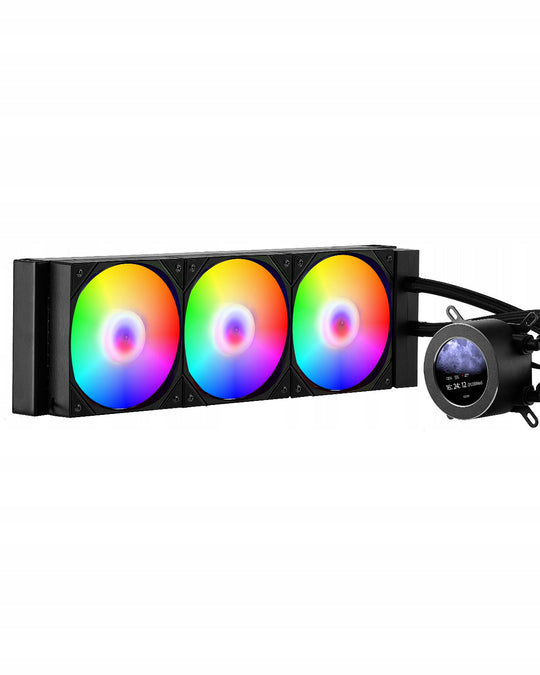 VEVOR Professional CPU Liquid Cooler AIO 3X120MM LCD ARGB INTEL