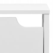 VEVOR SHOE CABINET WITH 3 DROP-DOWN DOORS WHITE SPACE-SAVING