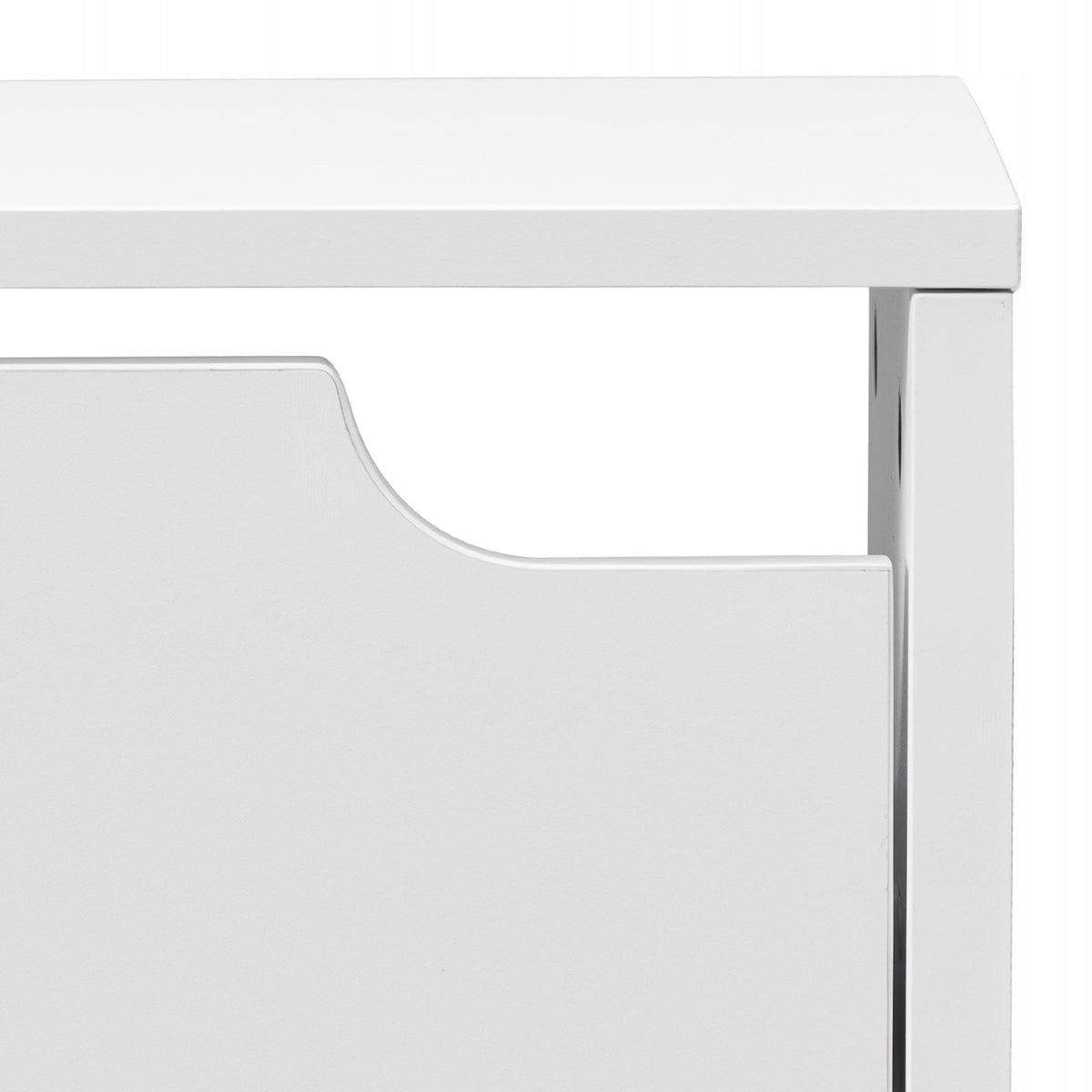VEVOR SHOE CABINET WITH 3 DROP-DOWN DOORS WHITE SPACE-SAVING