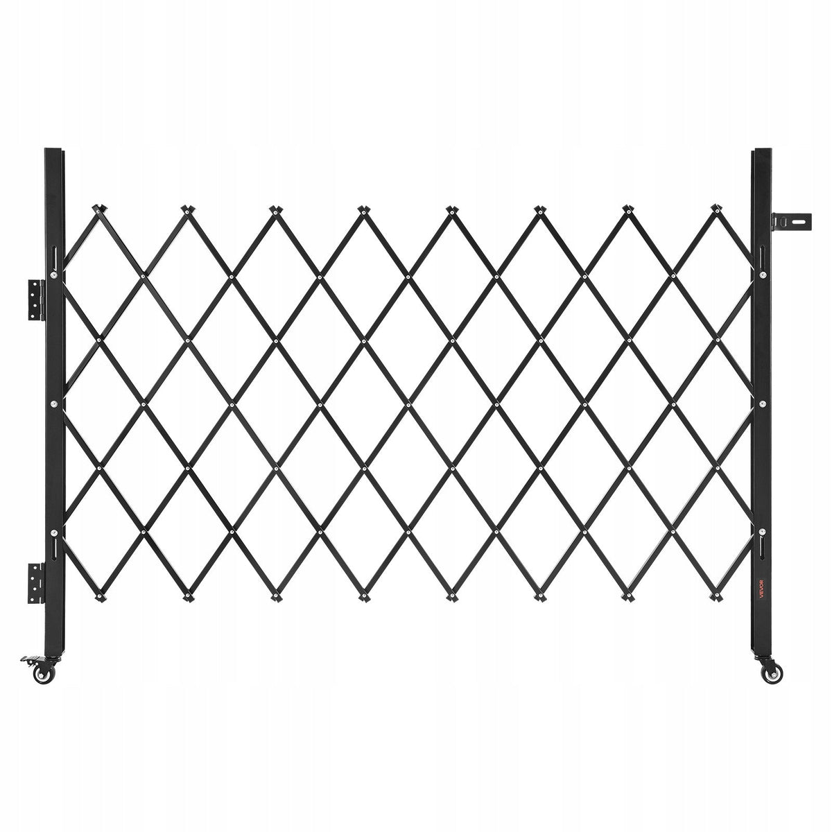 VEVOR PROFESSIONAL FOLDING SECURITY GATE WITH LOCK AND WHEELS