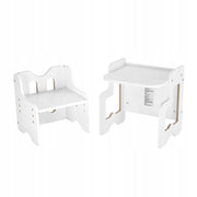 VEVOR MONTESSORI PREMIUM TABLE AND CHAIR SET WITH ADJUSTABLE BOARD