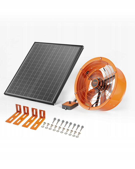 VEVOR 400X150MM 1300 CFM SOLAR ATTIC FAN BEST POWERFUL